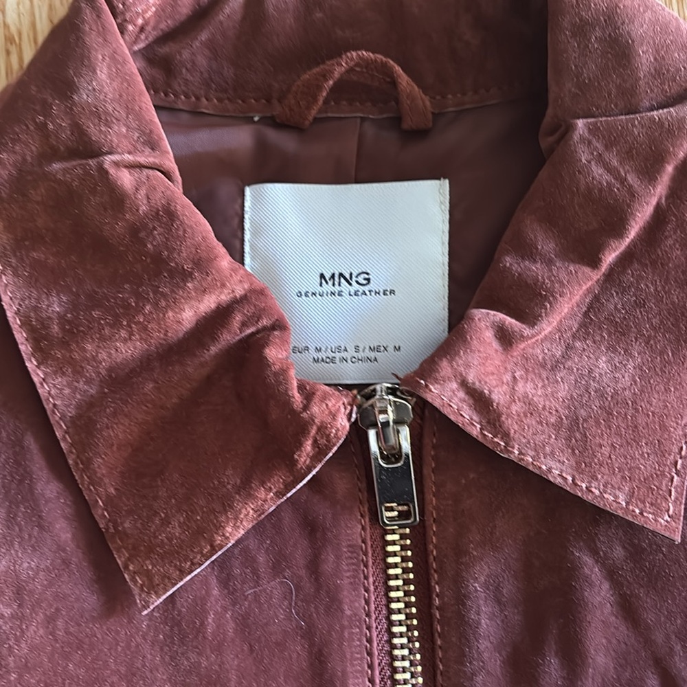 Mango Suede Leather Jacket - Picture 2 of 4